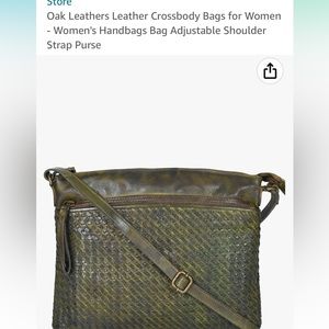 New Oak Leather crossbody purse
